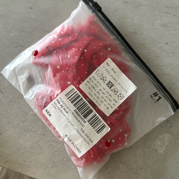 Red Rhinestone Fishnet Bodysuit - Picture 3 of 3